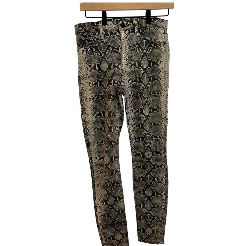 Hudson Jeans Barbara Super Skinny Python Jeans - Picture 3 of 3